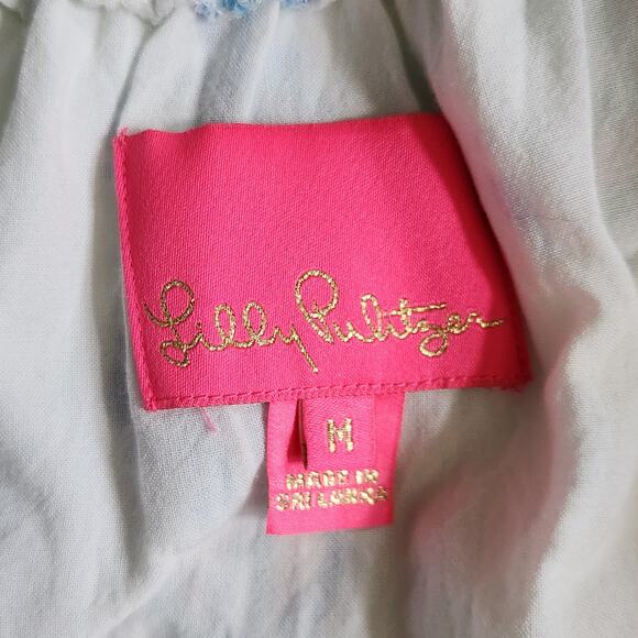 Lilly Pulitzer Women's Maryellen Off-the-shoulder Dress Resort White Size M - Picture 8 of 13